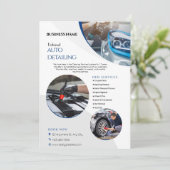 Auto Detailing Schoonmaak Service Zakelijke flyers Kaart (Staand voorkant)
