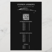 Auto Detailing Schoonmaken Auto Reparatie QR Code Flyer (Voorkant)