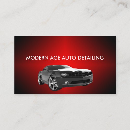 Auto Detailing Services Afsprakenkaartje (Voorkant)