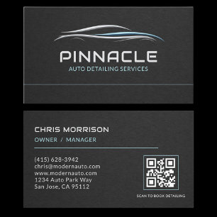 Auto Detailing Services QR-code Professioneel Visitekaartje
