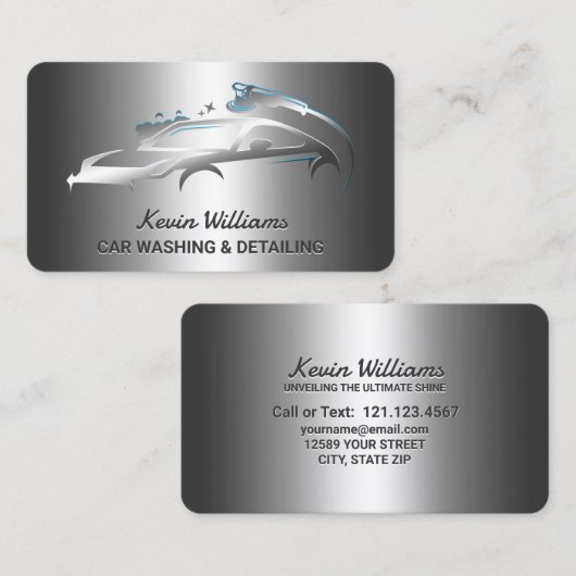 Auto Detailing Visitekaartje (Voorkant / Achterkant)