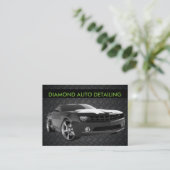 Auto Detailing Visitekaartje (Staand voorkant)