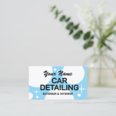 Auto-detailing visitekaartje template (Staand voorkant)