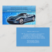 Auto Detailing Water Drops Visitekaartje (Voorkant / Achterkant)