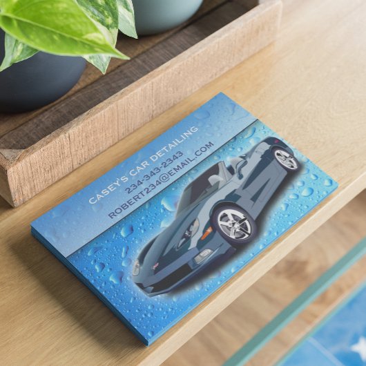 Auto-detailing Waterdruppels Flyer Sjabloon