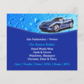 Auto Detailing Waterdruppels Flyer Sjabloon (Achterkant)