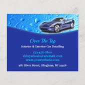 Auto Detailing Waterdruppels Flyer Sjabloon (Voorkant)