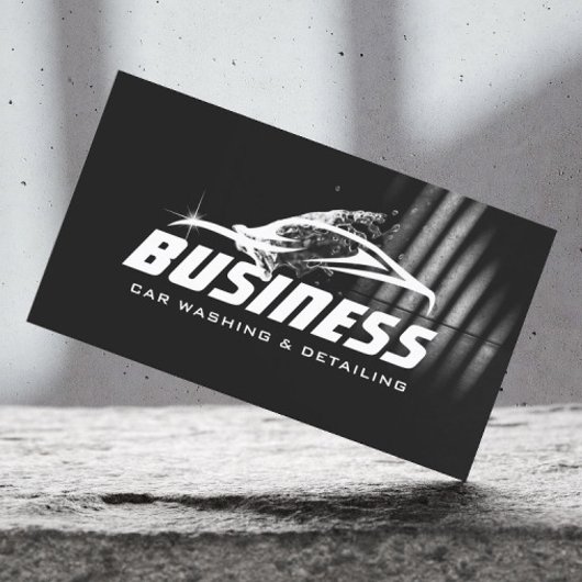 Auto-detailleert auto voor professioneel gebruik visitekaartje