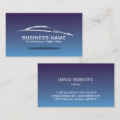 Auto-detailleert autoreparatie Elegant Blue Visitekaartje (Voorkant / Achterkant)