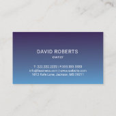 Auto-detailleert autoreparatie Elegant Blue Visitekaartje (Achterkant)