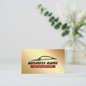 Auto-detailleert autoreparatie Modern Gold Visitekaartje (Staand voorkant)