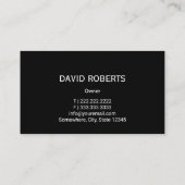 Auto-detailleert auto's — Faux metalen Visitekaartje (Achterkant)