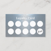 Auto-detailleert auto's met wolkblauw metalen klantenkaartje (Achterkant)