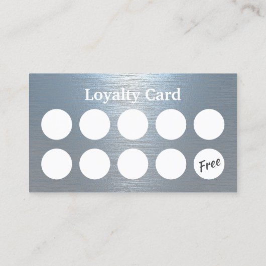 Auto-detailleert auto's met wolkblauw metalen klantenkaartje (Achterkant)