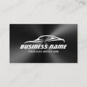 Auto-detailleert auto's met zwarte reparatie visitekaartje (Voorkant)
