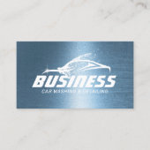 Auto-detailleert autowrakken Koninklijk Blauw Visitekaartje (Voorkant)