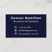 Auto-detailleert autowrakken Modern Blue Visitekaartje (Achterkant)