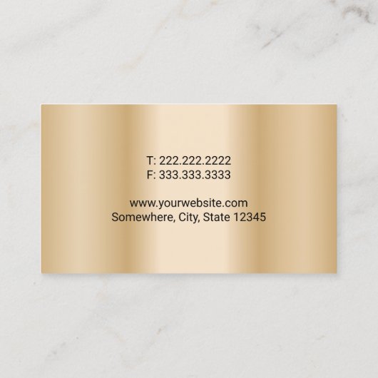 Auto-detailleert autowrakken Modern Gold Automotiv Visitekaartje (Achterkant)