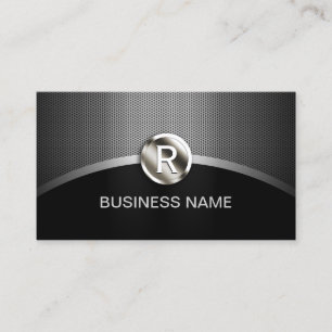 Auto-detailleert metalen monogram auto visitekaartje