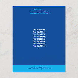 Auto-detailleert reparatie auto Modern Blue Automo Flyer