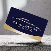 Auto-detailleert wasauto's voor de automobielindus visitekaartje