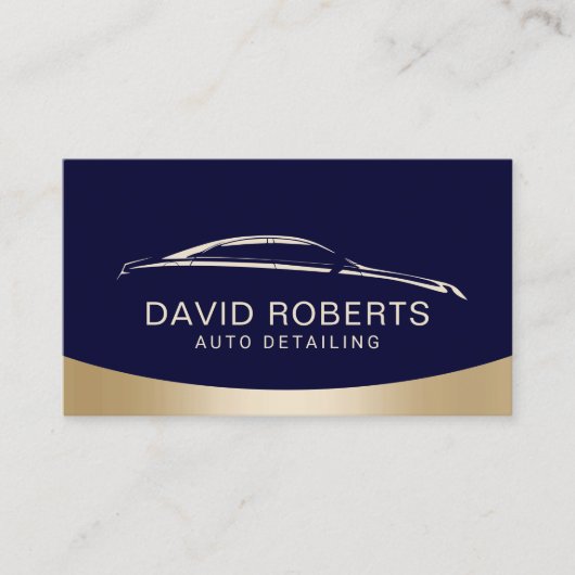Auto-detailleert wasauto's voor de automobielindus visitekaartje (Voorkant)