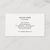 Auto detaillering, auto wassen automobiel visitekaartje (Achterkant)