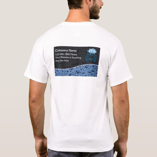 Auto-detaillering Autowas Thema Tshirts (Achterkant)