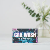 Auto detaillering Car Wash Automotive Neon Visitekaartje (Staand voorkant)