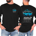 Auto detaillering Logo Mobiele auto wassen lange m T-shirt<br><div class="desc">Houd uw team er professioneel en gepolijst uit met het Auto Detailing Logo Mobile Car Wash T-shirt met lange mouwen. Dit shirt is ontworpen voor bedrijven die gespecialiseerd zijn in autowas- en autodetailleringsservices en combineert comfort, duurzaamheid en een aanpasbaar ontwerp om uw logo en branding te laten zien. Het is...</div>