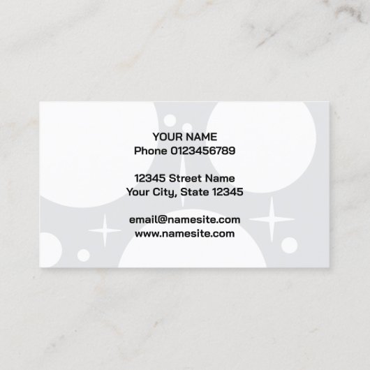 Auto detaillering visitekaartje template (Achterkant)