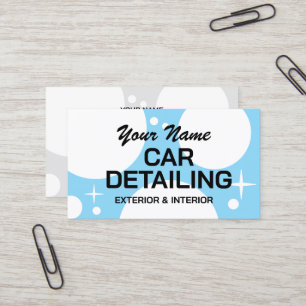 Auto detaillering visitekaartje template