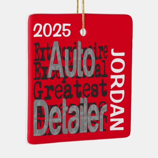 Auto Details Extraordinaire CUSTOM Keramisch Ornament (Rechts)