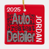 Auto Details Extraordinaire CUSTOM Keramisch Ornament (Voorkant)