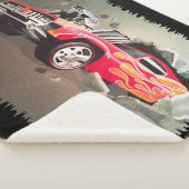 Auto die door de muur kruipt sherpa deken (3/4)