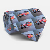 Auto die door de muur kruipt stropdas (Opgerold)