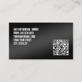 🚿 Auto die Douane QR detailleert Visitekaartje (Achterkant)