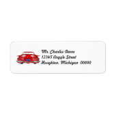  Auto Distinct Tailfin Return Address Label (Voorkant)