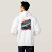 Auto driften hoodie  (Achterkant volledig)