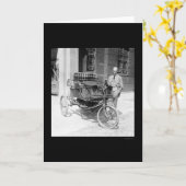 Auto Eerste Prijs met drie wielen 1924 Kaart (Gele Bloem)