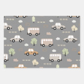 Auto en Bus Patroon Inpakpapier Vel (Voorkant 2)