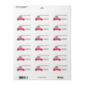 Auto- en kerstcadeaus etiket (Full Sheet)