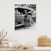 Auto en Mode van de jaren '20 Poster (Keuken)