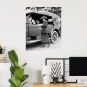Auto en Mode van de jaren '20 Poster (Thuiskantoor)