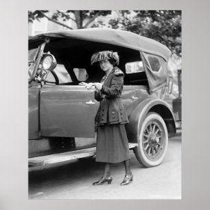 Auto en Mode van de jaren '20 Poster