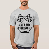 Auto- en snelheidscentrum T-Shirt (Voorkant)