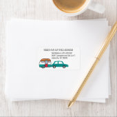 Auto en  Teardrop Camper Adres Verandering Etiket (Insitu)