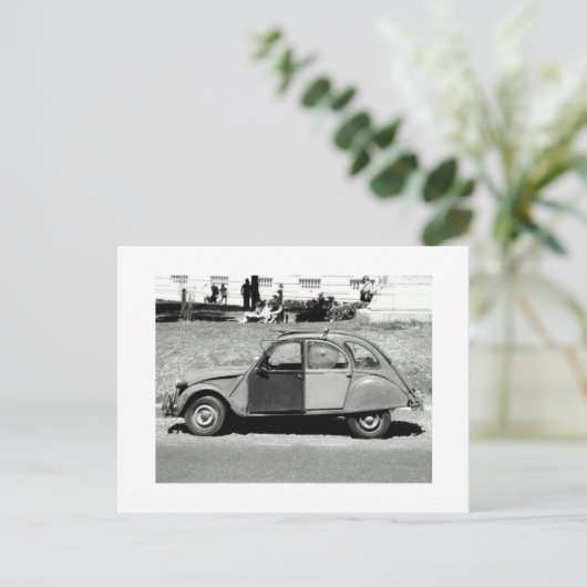 Auto en ventilator briefkaart (Staand voorkant)