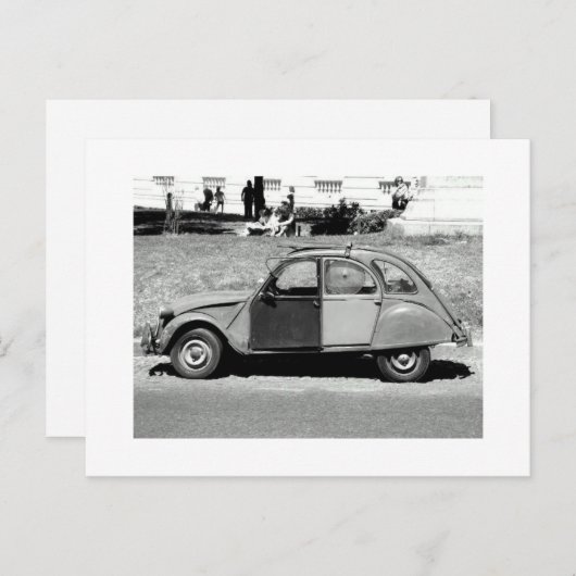 Auto en ventilator briefkaart (Voorkant / Achterkant)