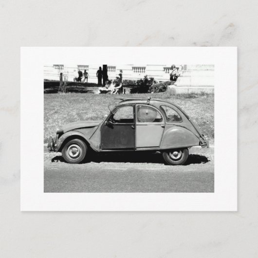 Auto en ventilator briefkaart (Voorkant)